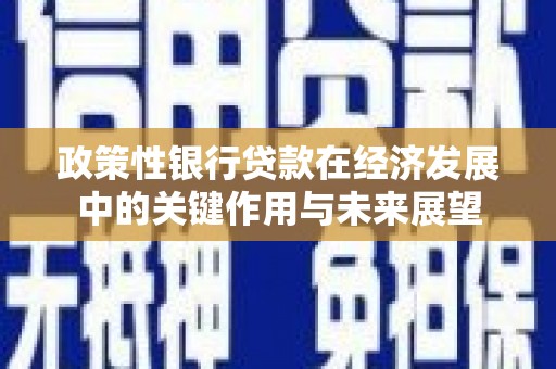 赤峰政策性银行贷款在经济发展中的关键作用与未来展望