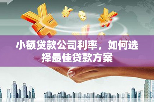 赤峰小额贷款公司利率，如何选择最佳贷款方案