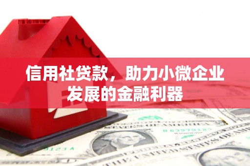 赤峰信用社贷款，助力小微企业发展的金融利器